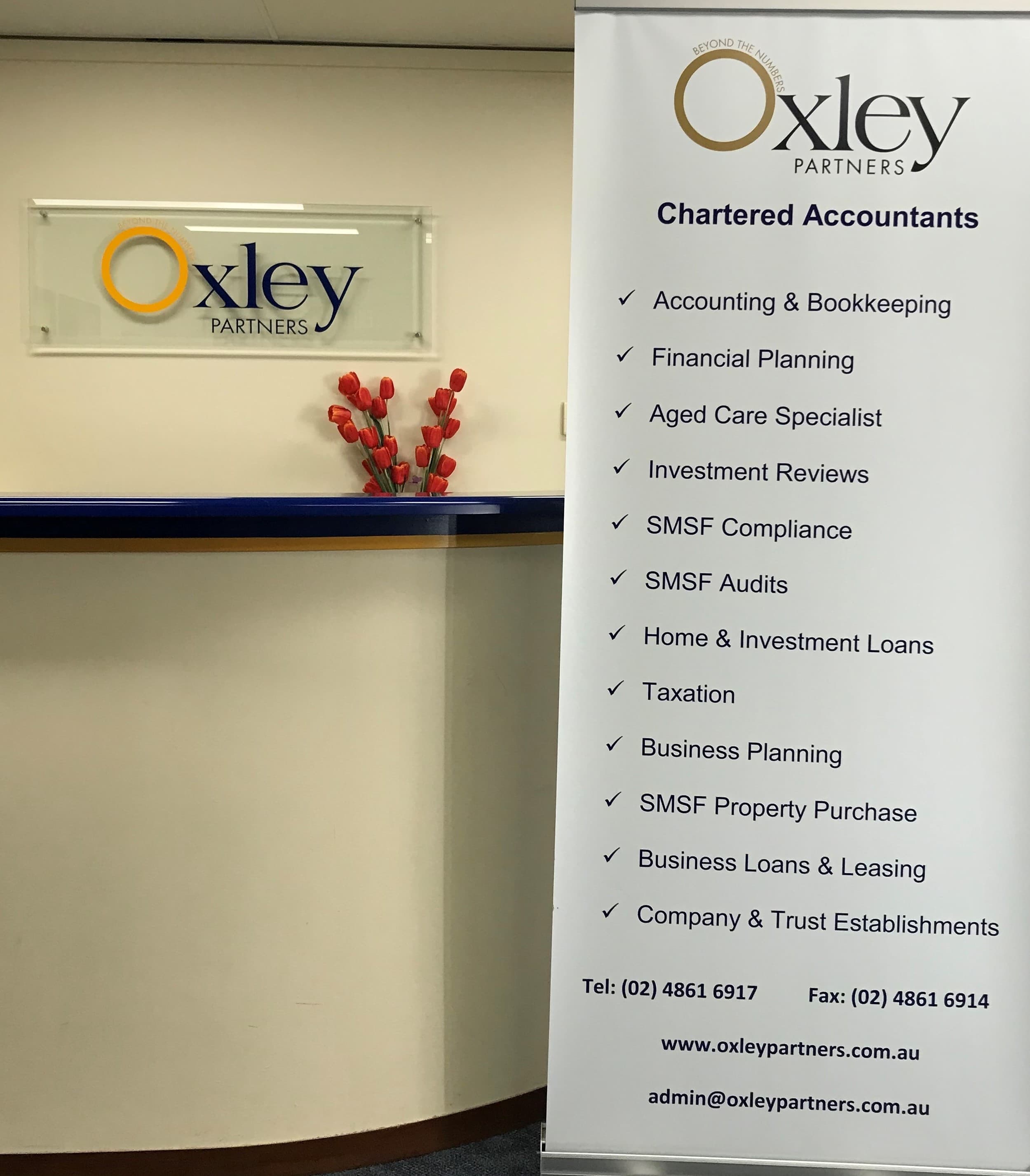 Reception at Oxley Partners, Springetts Arcade, Bowral